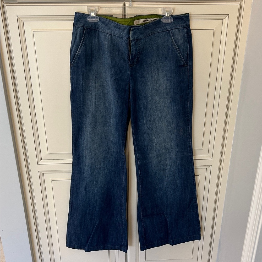 DKNY Low rise denim wide leg trouser jeans GUC